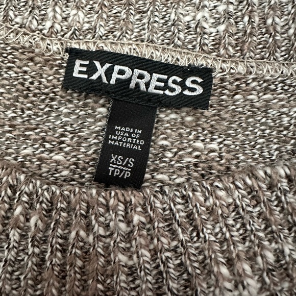 Express Tunic Pocket Sweater in Light Brown Size XS/S Women’s - Picture 7 of 15